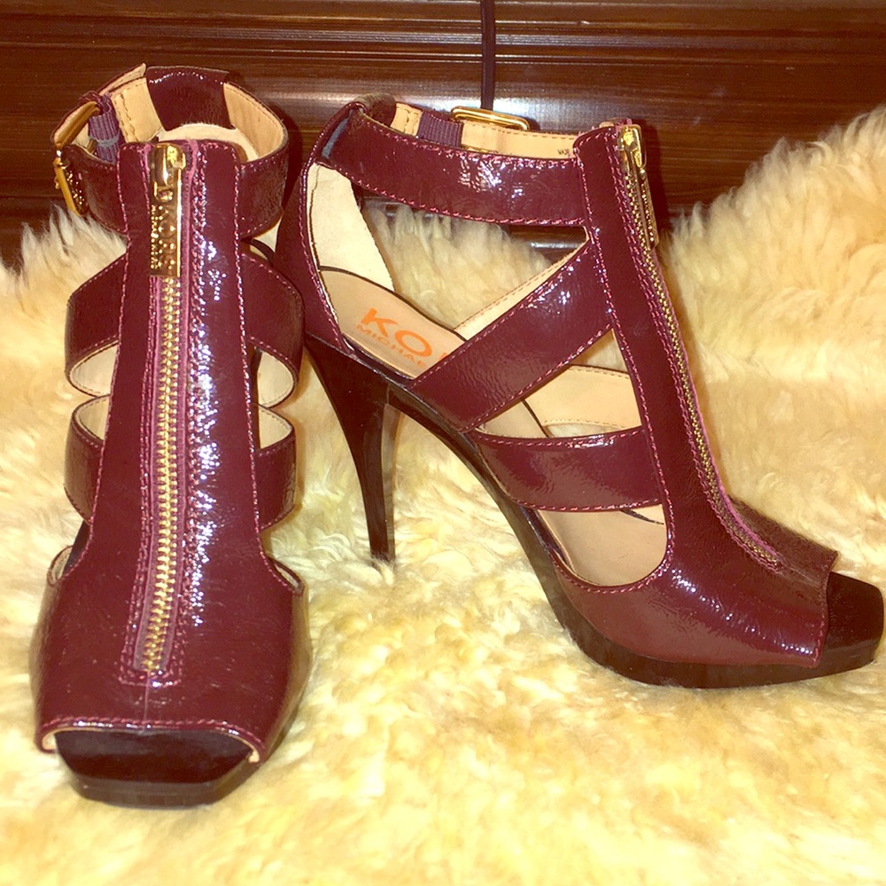 Michael Kors burgundy heels